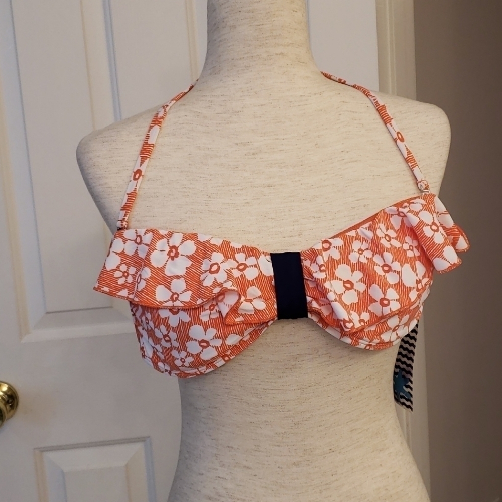 SPLENDID flower market bandeau bikini top NWT - Picture 2 of 13